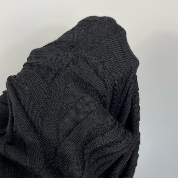 BASERANGE Black Adler Lounge Pants Ribbed Merino Wool Knit High Waisted Rise L - Picture 13 of 15